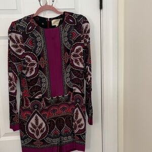 Elegant Paisley Print Dress